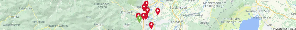 Map view for Pharmacies emergency services nearby Schönau an der Triesting (Baden, Niederösterreich)